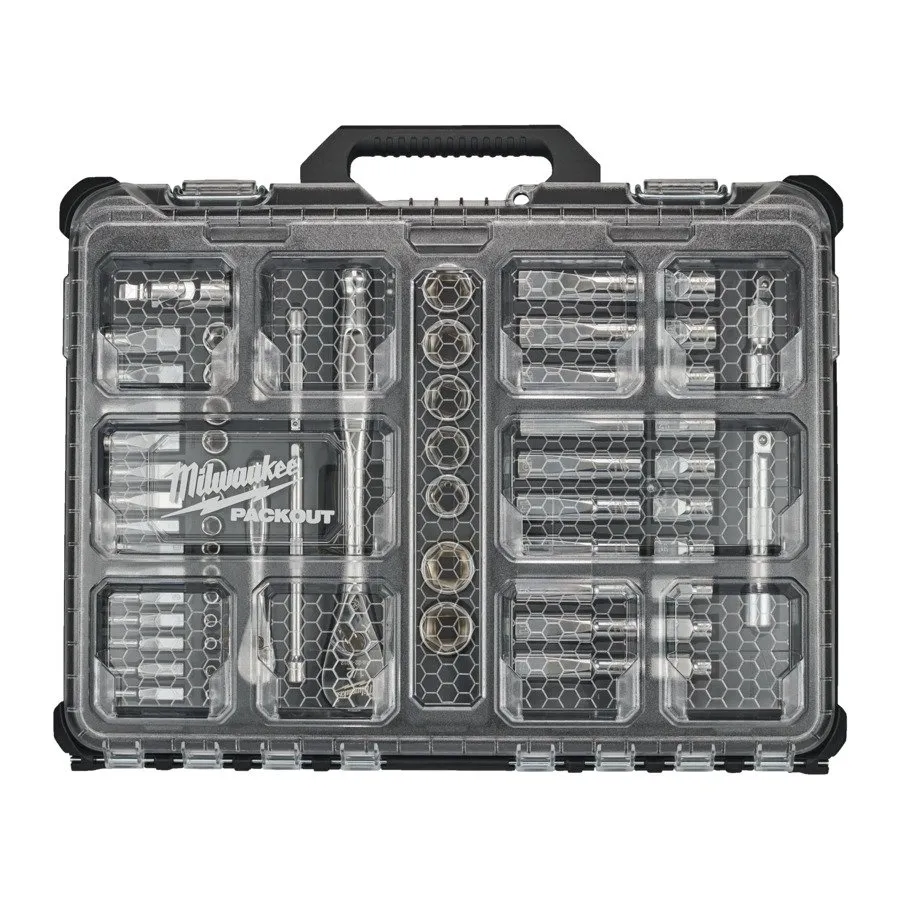 Milwaukee hylsysarja 1/4" ja 1/2" 63-osainen Packo