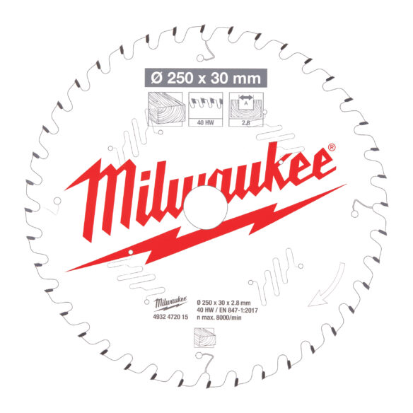 Milwaukee Terät Katkaisu- Ja Jiirisahoille - W250X30X2,8X40