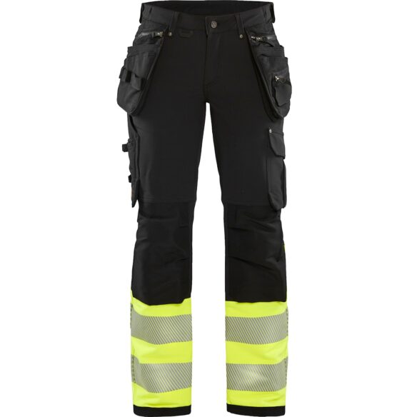 Blåkläder 7193 naisten highvis riipputaskuhousut 4