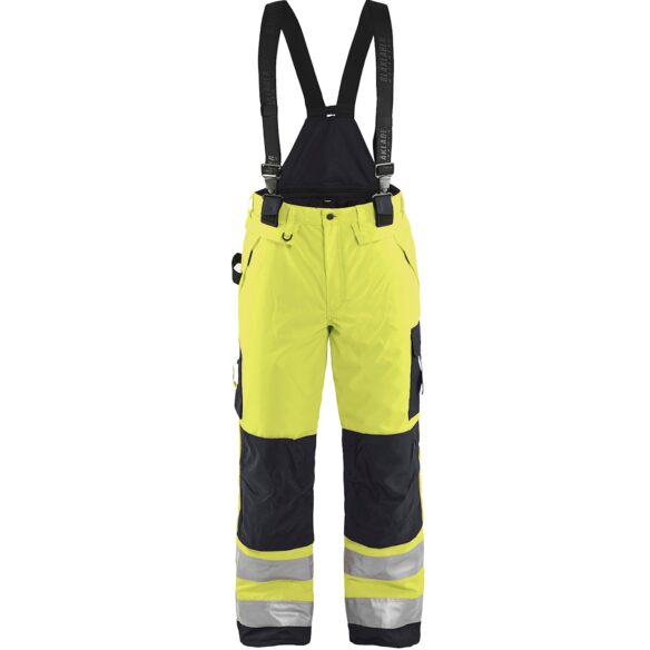 Blåkläder 1885 highvis talvihousut henkseleillä