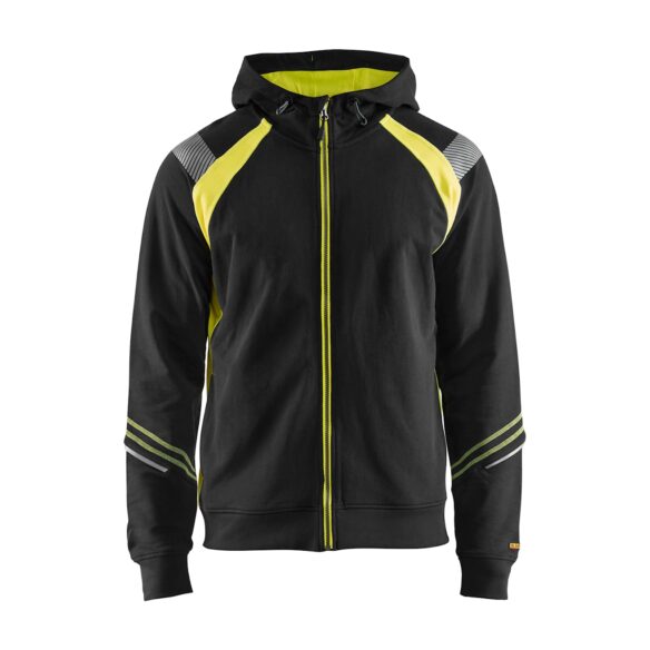 Blåkläder 3433 huppari vetoketjulla