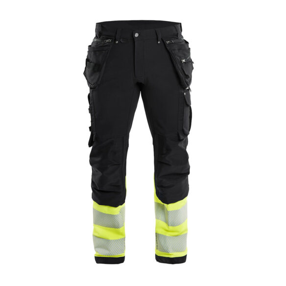 Blåkläder 1993 highvis riipputaskuhousut 4-way str