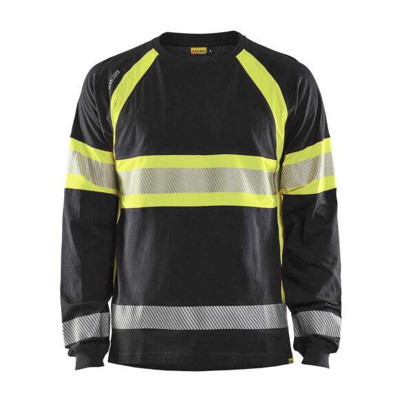 Blåkläder 3510 highvis pitkähihainen t-paita