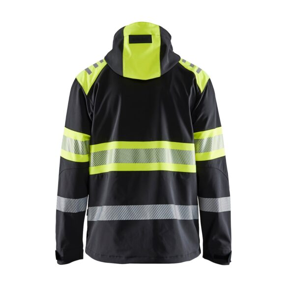 Alternative view of Blåkläder 4494 highvis softshelltakki