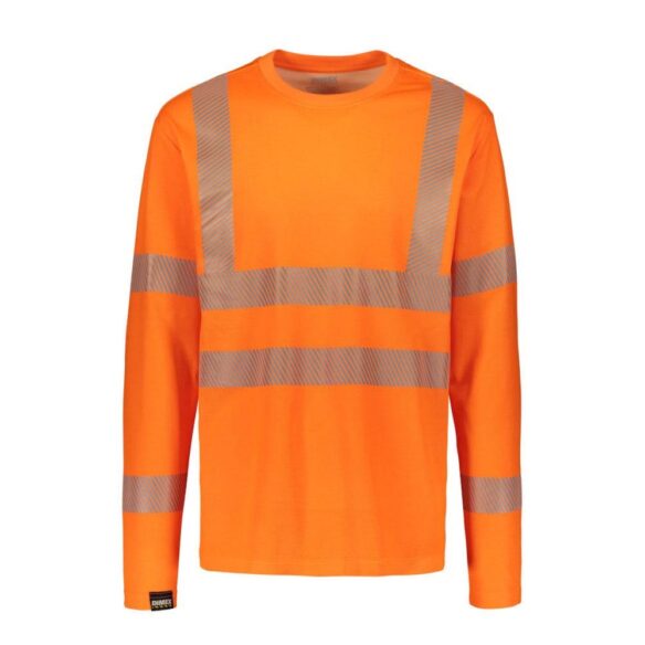 Dimex 4295+ pitkähihainen oranssi turva T-paita 3l