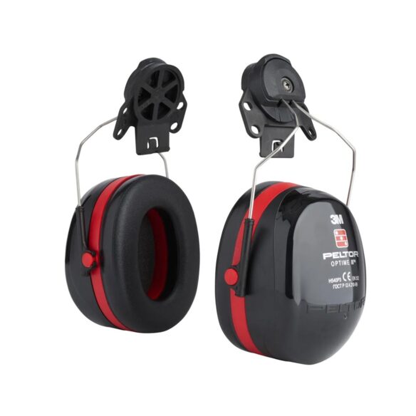 Alternative view of 3M Peltor Optime IIIP3E kuulonsuojain kypäräkiinni