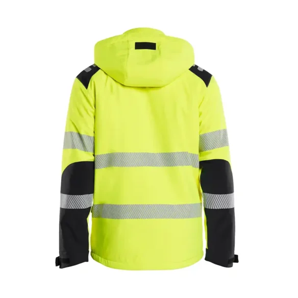 Alternative view of Blåkläder 4400 highvis softshell-takki